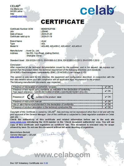 CE для ADL400