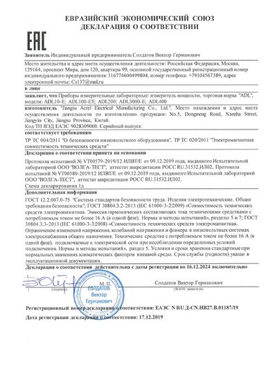CU-TR（EAC) для ADL